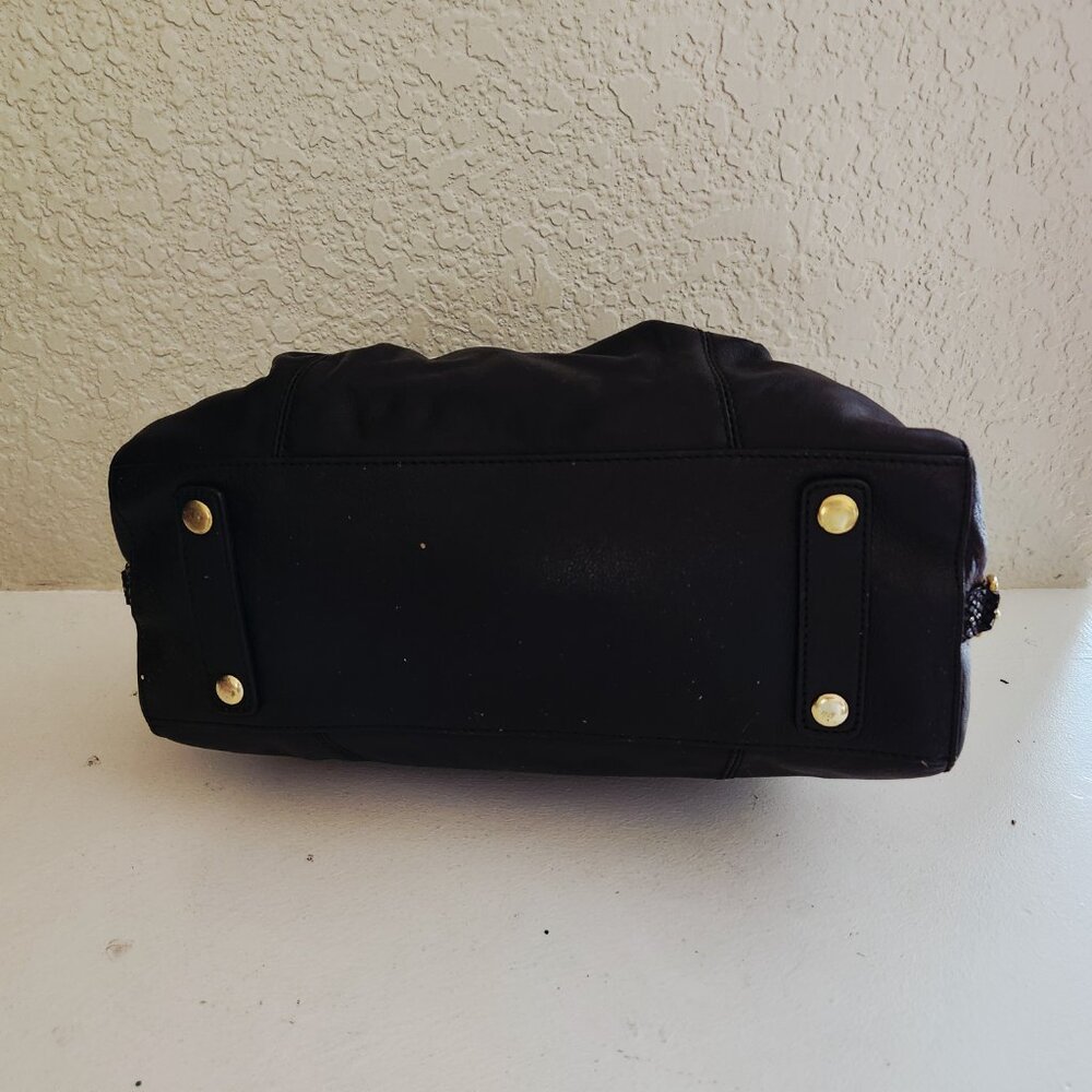 Euc Coach Ashley Black Leather Python Snakeskin 2… - image 7